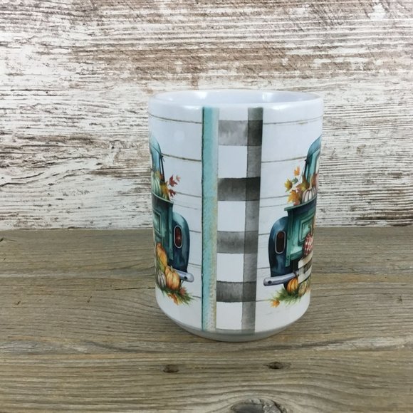 Fall Pumpkin Truck Ceramic Coffee Mug - Picture 2 of 4